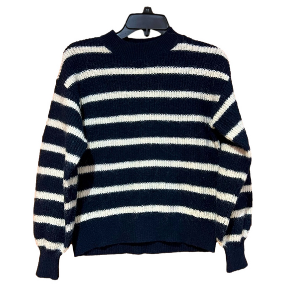 H&M Women's Wool Blend Striped Knit Sweater - Picture 1 of 4